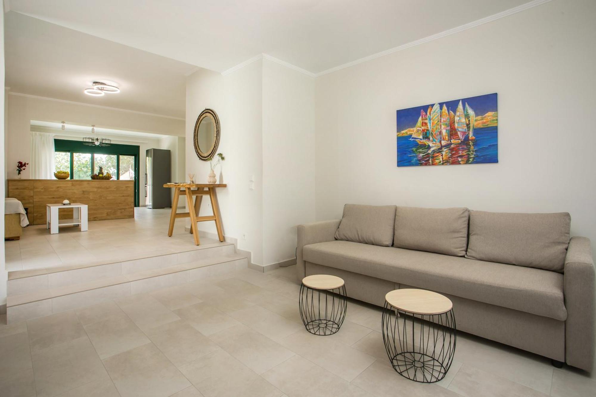 Beachfront Rhodes Seashell Holiday home